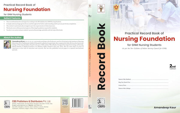 Practical Record Book Of Nursing Foundation For Gnm Nusring Students 2Ed (Pb 2026), by Amandeep Kaur
