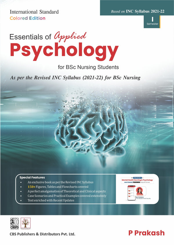 Essentials Of Applied Psychology For Bsc Nursing Students (Pb 2026), by P Prakash