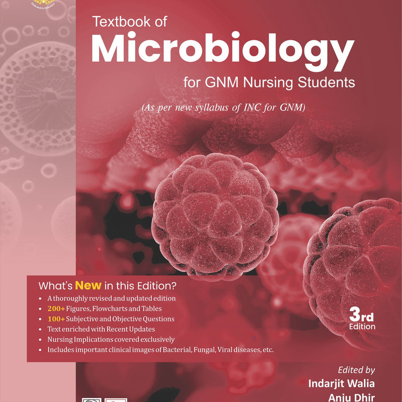 Textbook Of Microbiology For Gnm Nursing Students 3Ed (Pb 2027), by Mrinalini Bakshi
