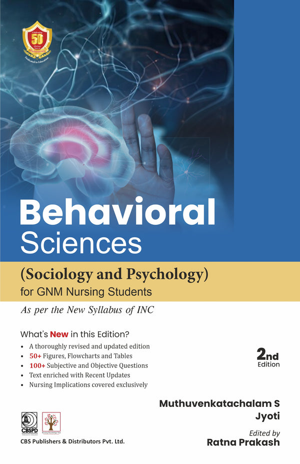 Behavioral Sceinces Sociology And Psychology For Gnm Nursing Students 2Ed (Pb 2027), by Muthuvenkatachalam Srinivasan