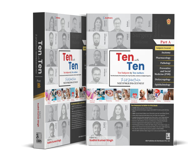 Ten Into Ten The Gold Standard Book For Neet/Fmge/Nin-Cet/Next 2 Vol Set (Pb 2025) Ten Subjects By Ten Authors, by Sudhir Kumar Singh 