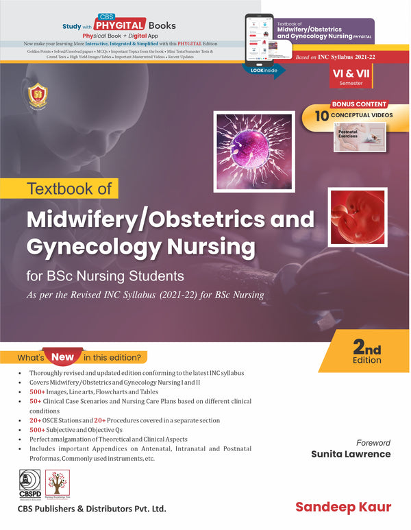 Textbook Of Midwifery Obstetrics And Gynecology Nursing For Bsc Nursing Students 2Ed (Pb 2026), by Sandeep Kaur