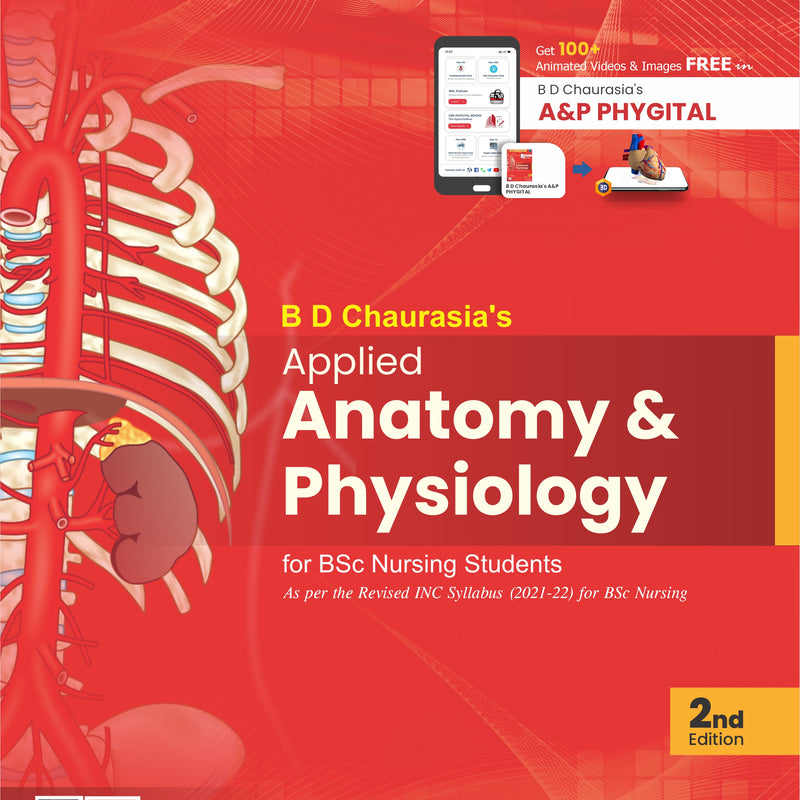 Bd Chaurasia Applied Anatomy And Physiology For Bsc Nursing Students As Per Revised Inc Syllabus 2021-22 (1 Semester) 2Ed (Pb 2026), by Krishna Garg