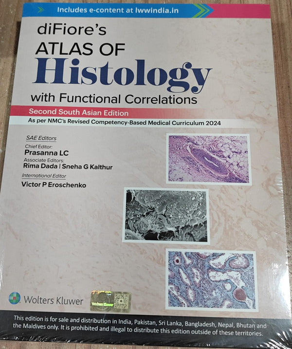 diFiore's Atlas of Histology with Functional Correlations, 2nd South Asian Edition cover