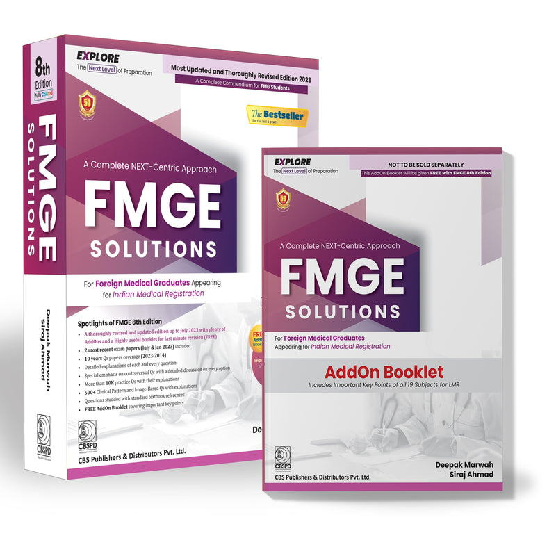 FMGE SOLUTIONS For Foreign Medical Graduates 8th Edition/2023 by Deepak Marwah