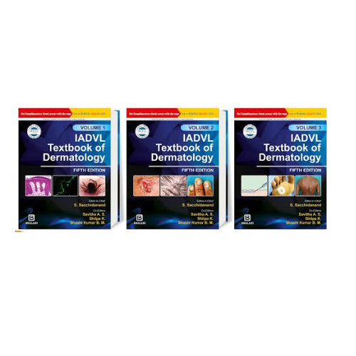 IADVL Textbook Of Dermatology (Set of 3 Volumes) 5th Edition