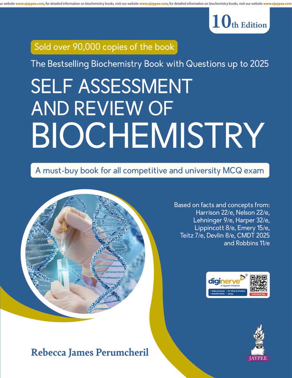 Self Assessment and Review of Biochemistry, 10th Edition (2026) – Rebecca James Perumcheril