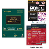 Tripathi pharmacology, Kdt , 2 nd year Mbbs books, second year mbbs books, Robbins pathology, apurb sasthry microbiology, best book for Microbiology, best mbbs books combo , medical books 