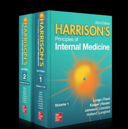 Harrison's Principles of Internal Medicine 22nd Edition (2025) – Vol 1 & 2 | Latest Harrison Internal Medicine Book Set (preorder)