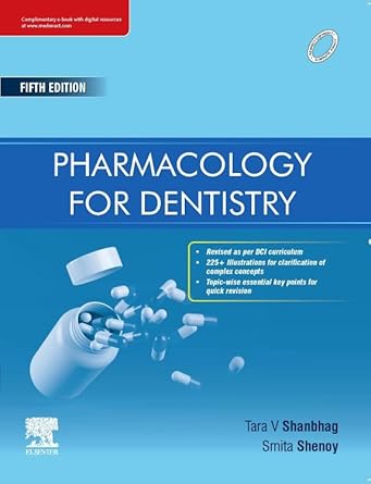 Pharmacology for Dentistry, 5e 2025 by Shanbhag