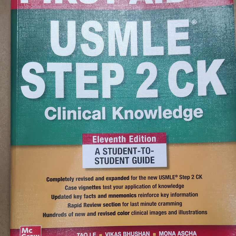 First Aid for the Usmle Step 2 CK 11th IE/2023