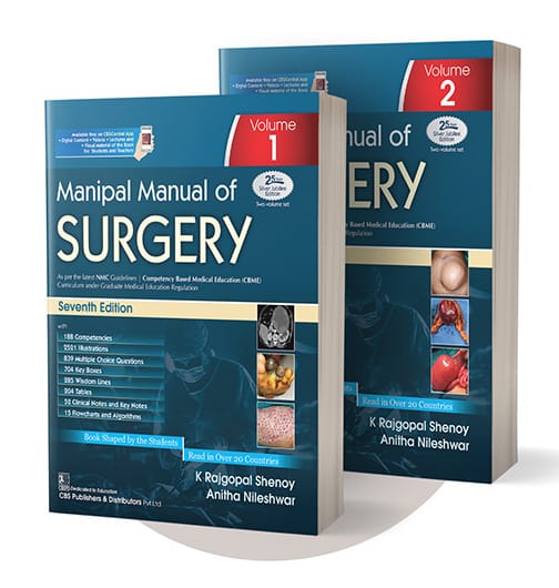 Manipal Manual of Surgery (2 Vol. Set) 7th Edition 2025 by K Rajgopal Shenoy
