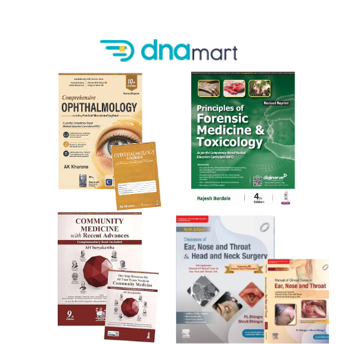 3rd Year MBBS Complete Bundle 2026 | Dhingra ENT 9e + Khurana Ophthalmology 10e + Suryakantha PSM 9e + Bardale Forensic 4e