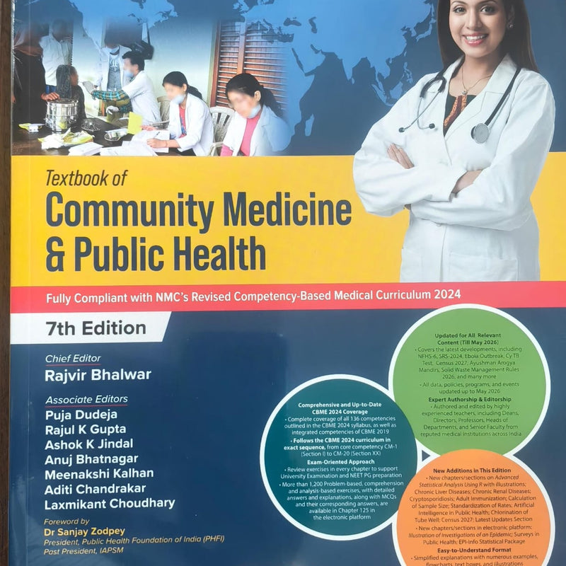 Textbook of Community Medicine & Public Health, 7th Edition – Rajvir Bhalwar