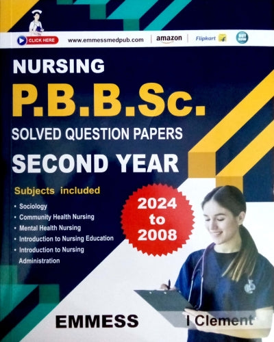 Nursing PCB.Sc. Solved Question Paper ( Second Year) I. Clement
 