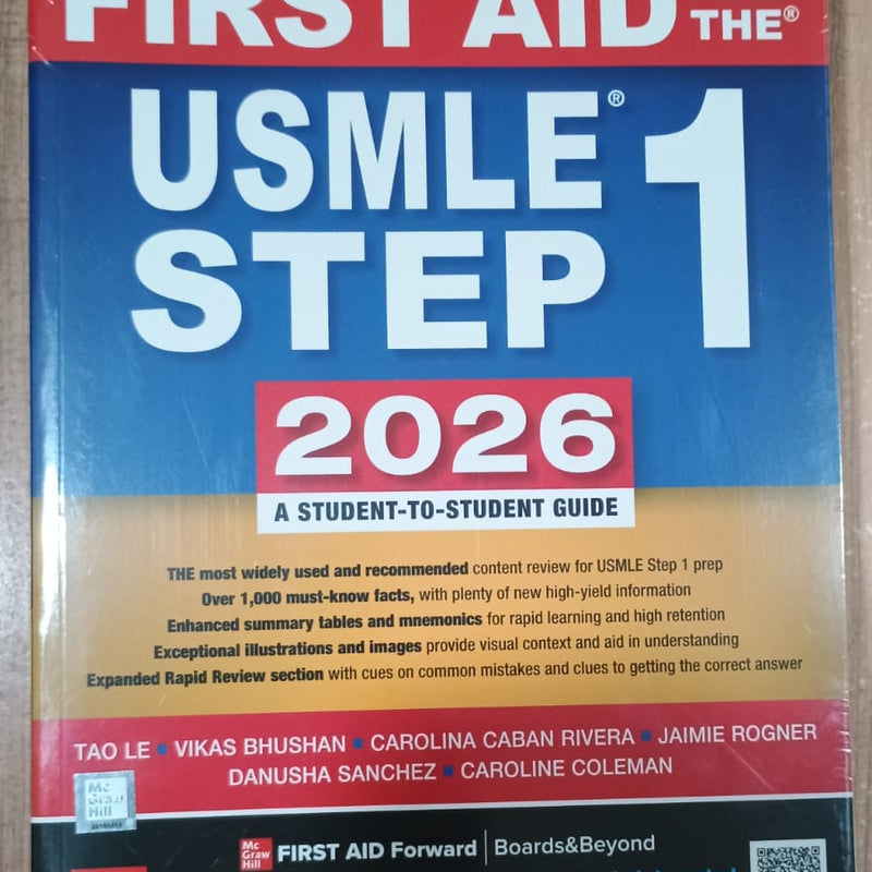 First Aid for the USMLE Step 1 2026 - A Student-to-Student Guide (36th Edition)(original)