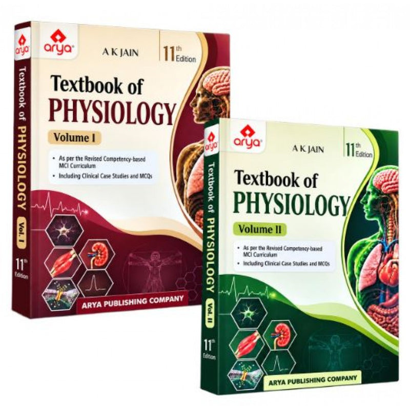 AK Jain'S Textbook of Physiology 2 Vol Set 11th Edition (2026-27)