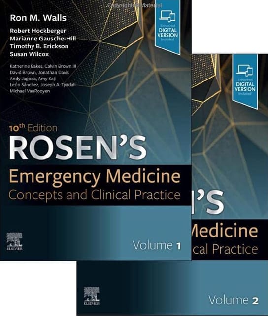 Rosen's Emergency Medicine: Concepts and Clinical Practice 10th Edition 2022 (2 Volume set)