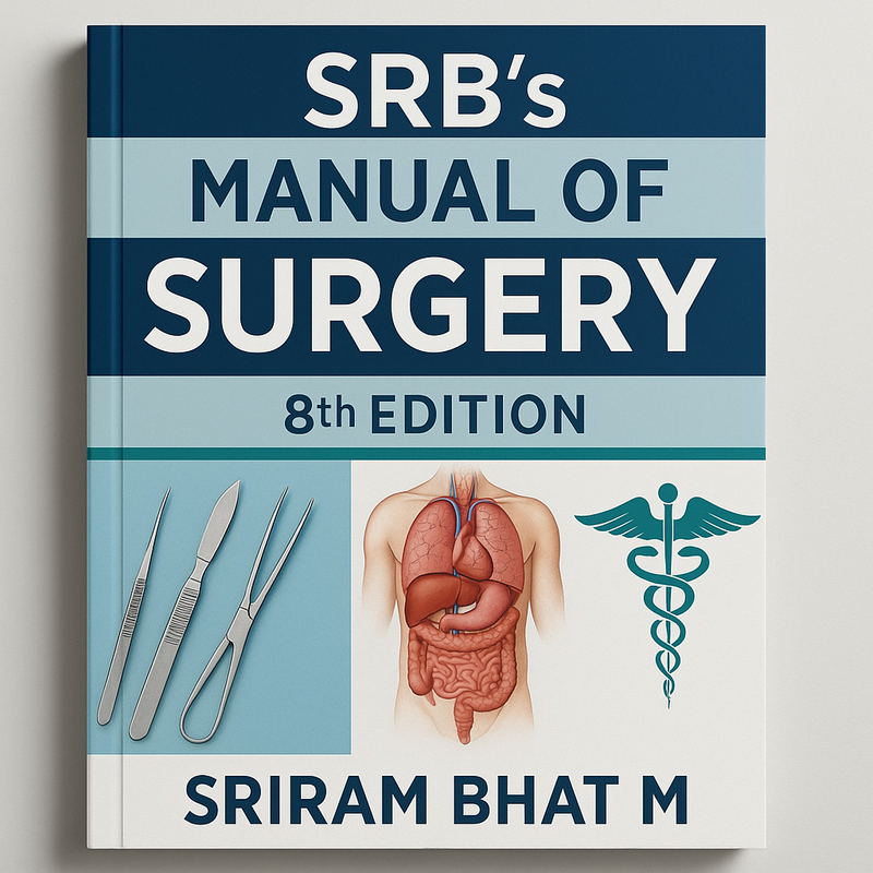 SRB’S MANUAL OF SURGERY 8TH EDTION, SRIRAM BHAT M 