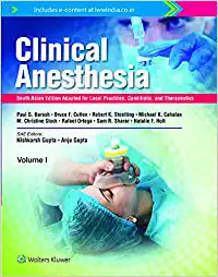 Barash Clinical Anesthesia 2 Vol Set South Asian Edition by Gupta