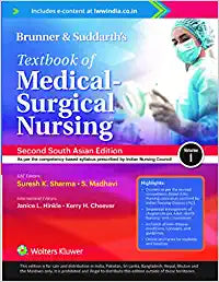 Brunner & Suddarth’s Textbook of Medical Surgical Nursing, ( 2nd South Asian Edition)- 2 Volume Set by Sharma & Madhavi