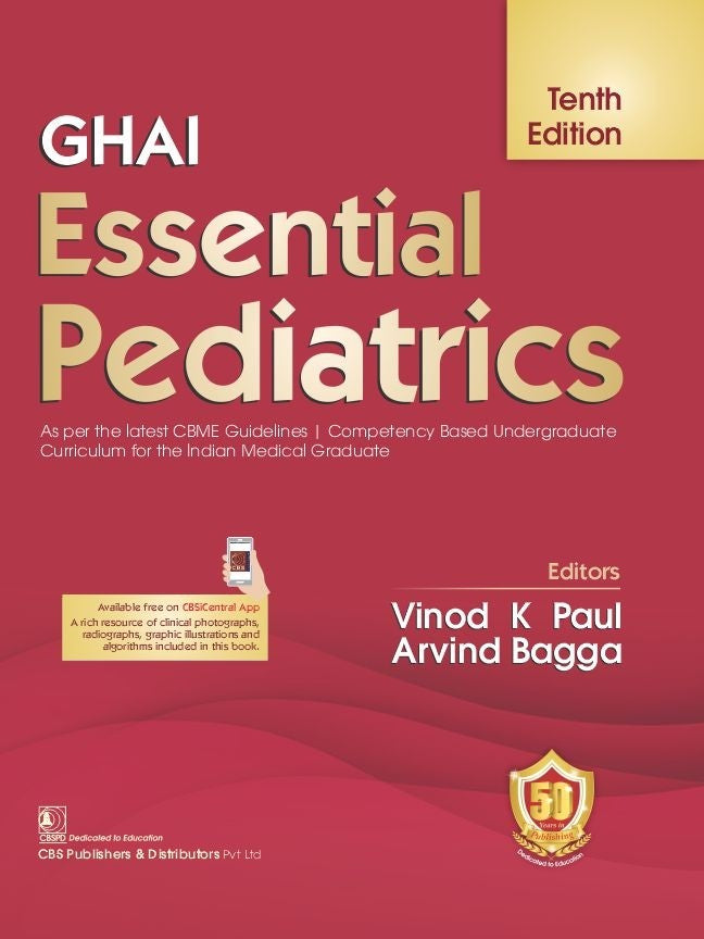 GHAI Essential Pediatrics, 10/E (same day delivery at Delhi)