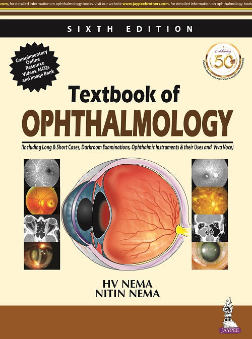 TEXT BOOK OF OPHTHALMOLOGY, 6/E RP,  by HV NEMA