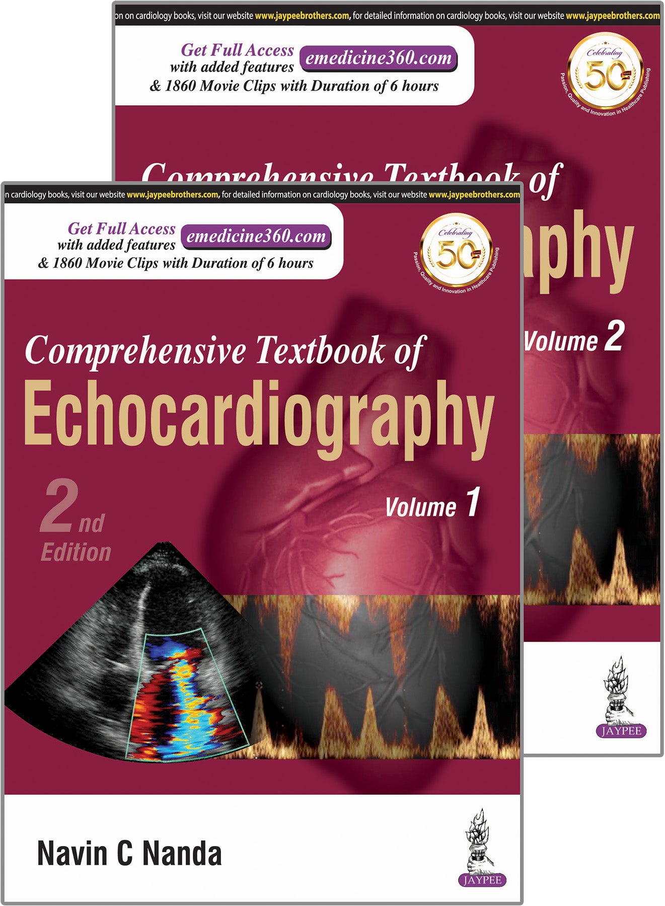 COMPREHENSIVE TEXTBOOK OF ECHOCARDIOGRAPHY (2 VOLUMES),2/E,NAVIN C NANDA