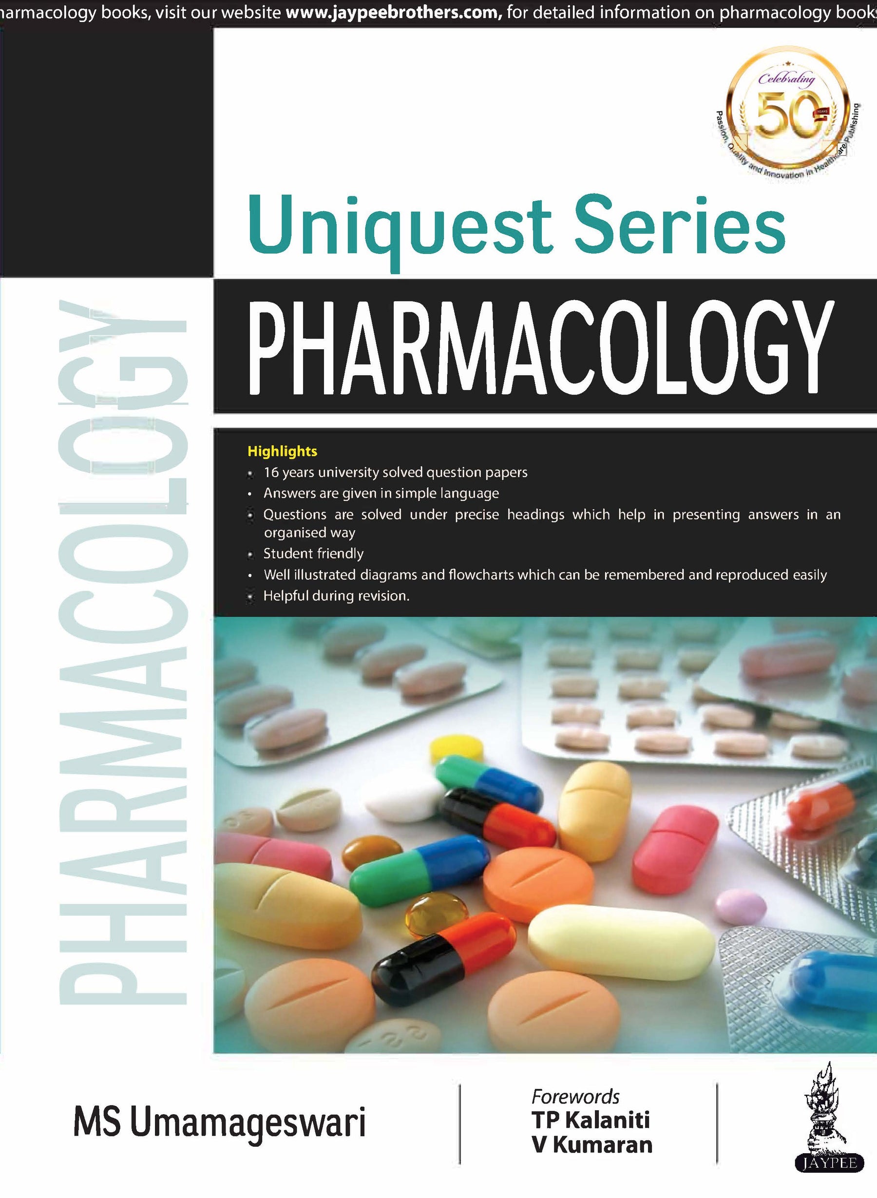 UNIQUEST SERIES PHARMACOLOGY,1/E,MS UMAMAGESWARI