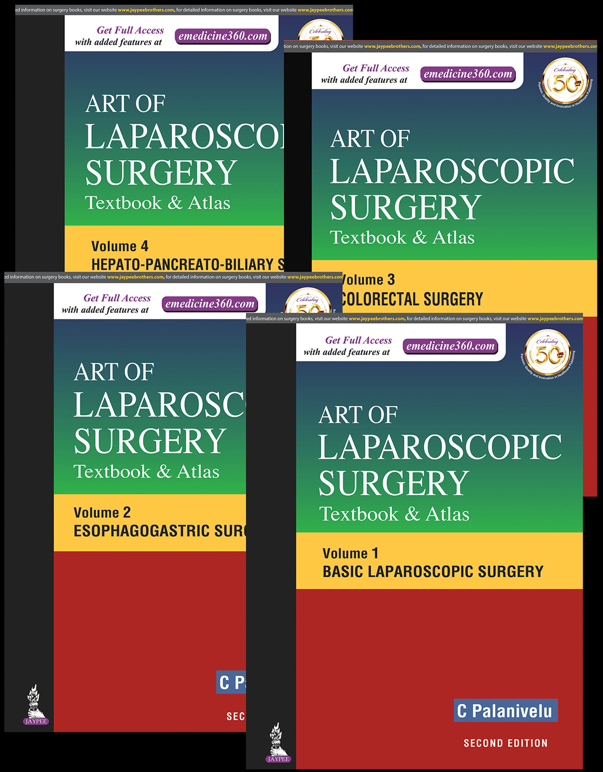 ART OF LAPAROSCOPIC SURGERY: TEXTBOOK & ATLAS (4 VOLUMES)
,2/E,C PALANIVELU