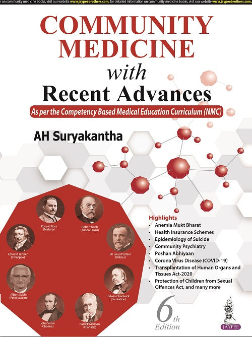 COMMUNITY MEDICINE WITH RECENT ADVANCES,6/E,AH SURYAKANTHA