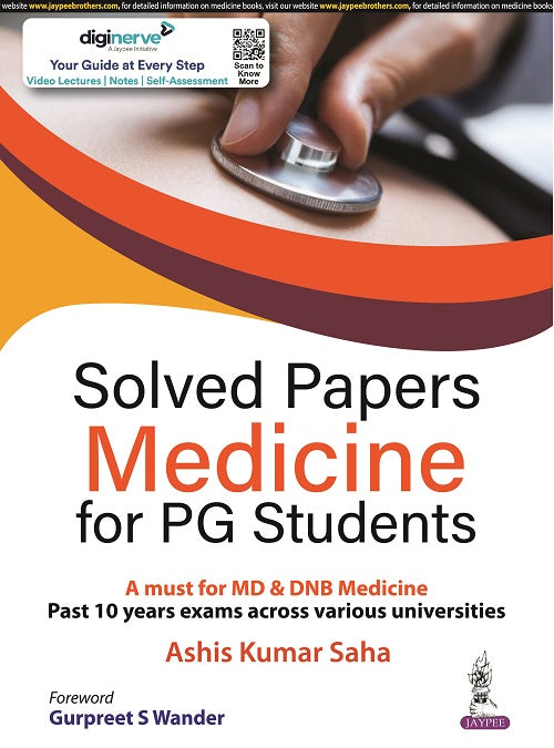 SOLVED PAPERS MEDICINE FOR PG STUDENTS,1/E,ASHIS KUMAR SAHA