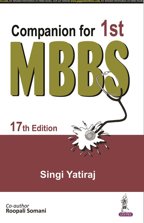 COMPANION FOR 1ST MBBS,17/E,SINGI YATIRAJ