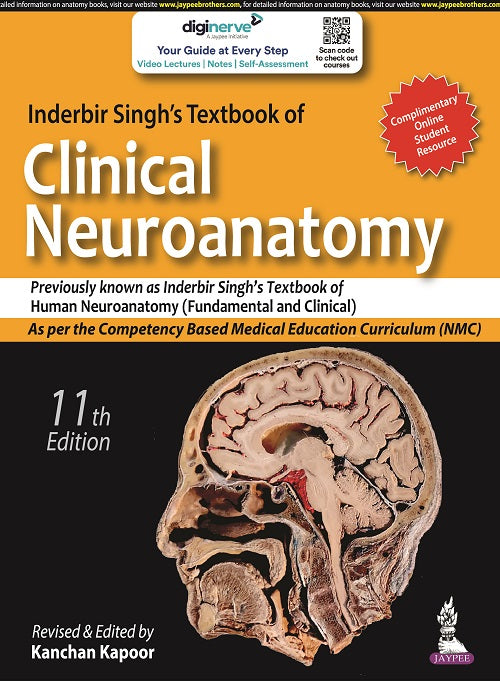 INDERBIR SINGH'S TEXTBOOK OF CLINICAL NEUROANATOMY,11/E,KANCHAN KAPOOR