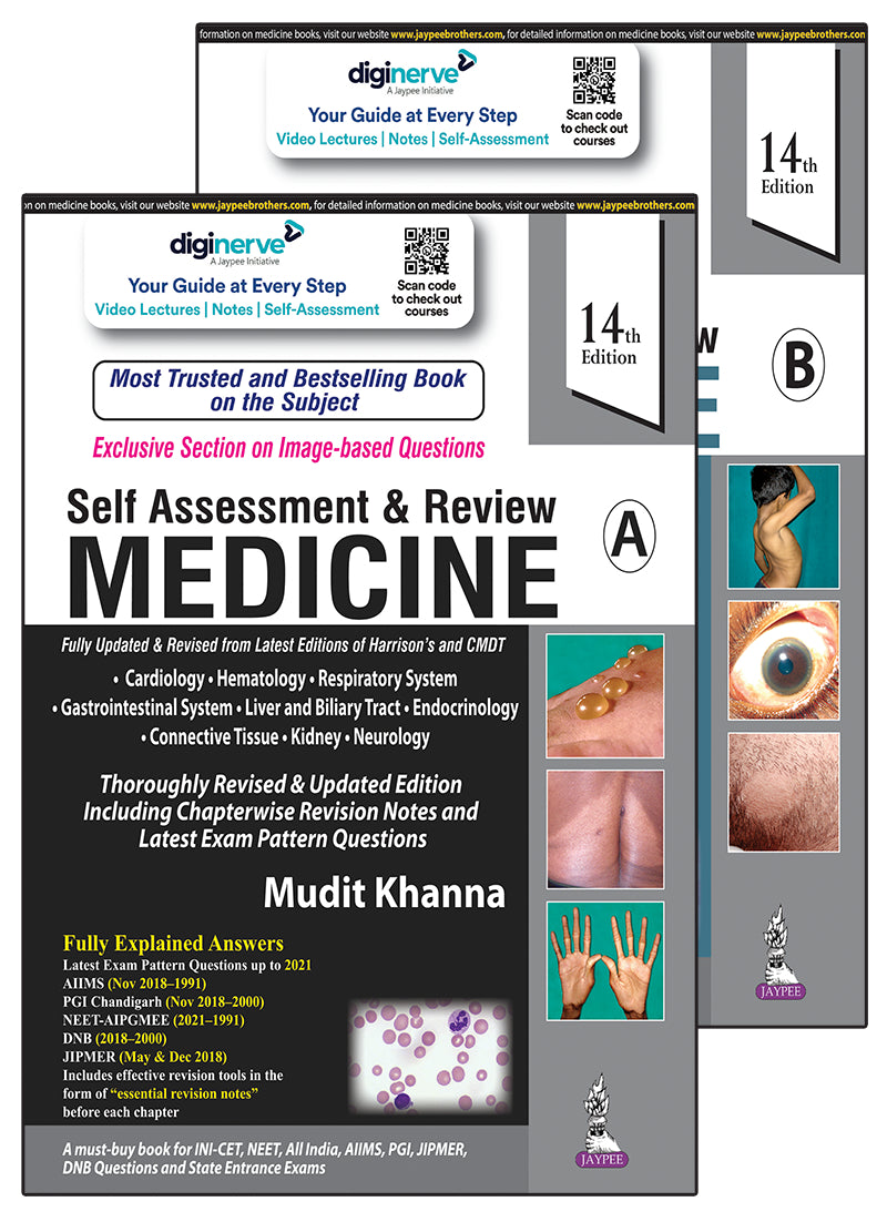 SELF ASSESSMENT & REVIEW MEDICINE (PART A & B),14/E,MUDIT KHANNA