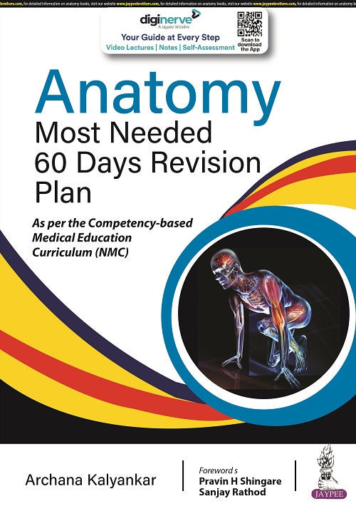 TEXTBOOK OF ANATOMY MOST NEEDED (60 DAYS REVISION PLAN), 1/E,  by ARCHANA KALYANKAR