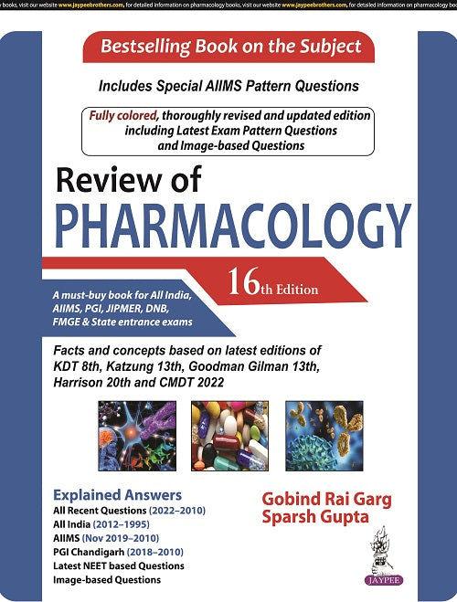 REVIEW OF PHARMACOLOGY,16/E,GOBIND RAI GARG
