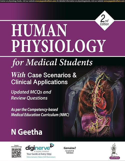 HUMAN PHYSIOLOGY FOR MEDICAL STUDENTS, 2/E,  by GEETHA N