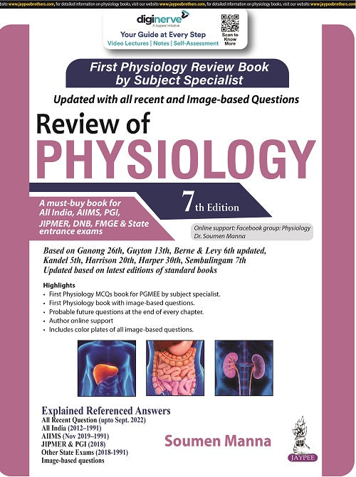 REVIEW OF PHYSIOLOGY, 7/E,  by SOUMEN MANNA