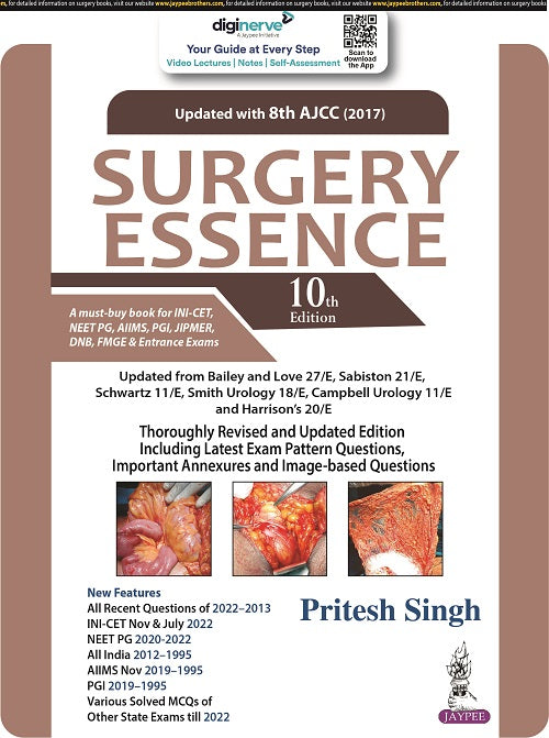 SURGERY ESSENCE,10/E,PRITESH KUMAR SINGH