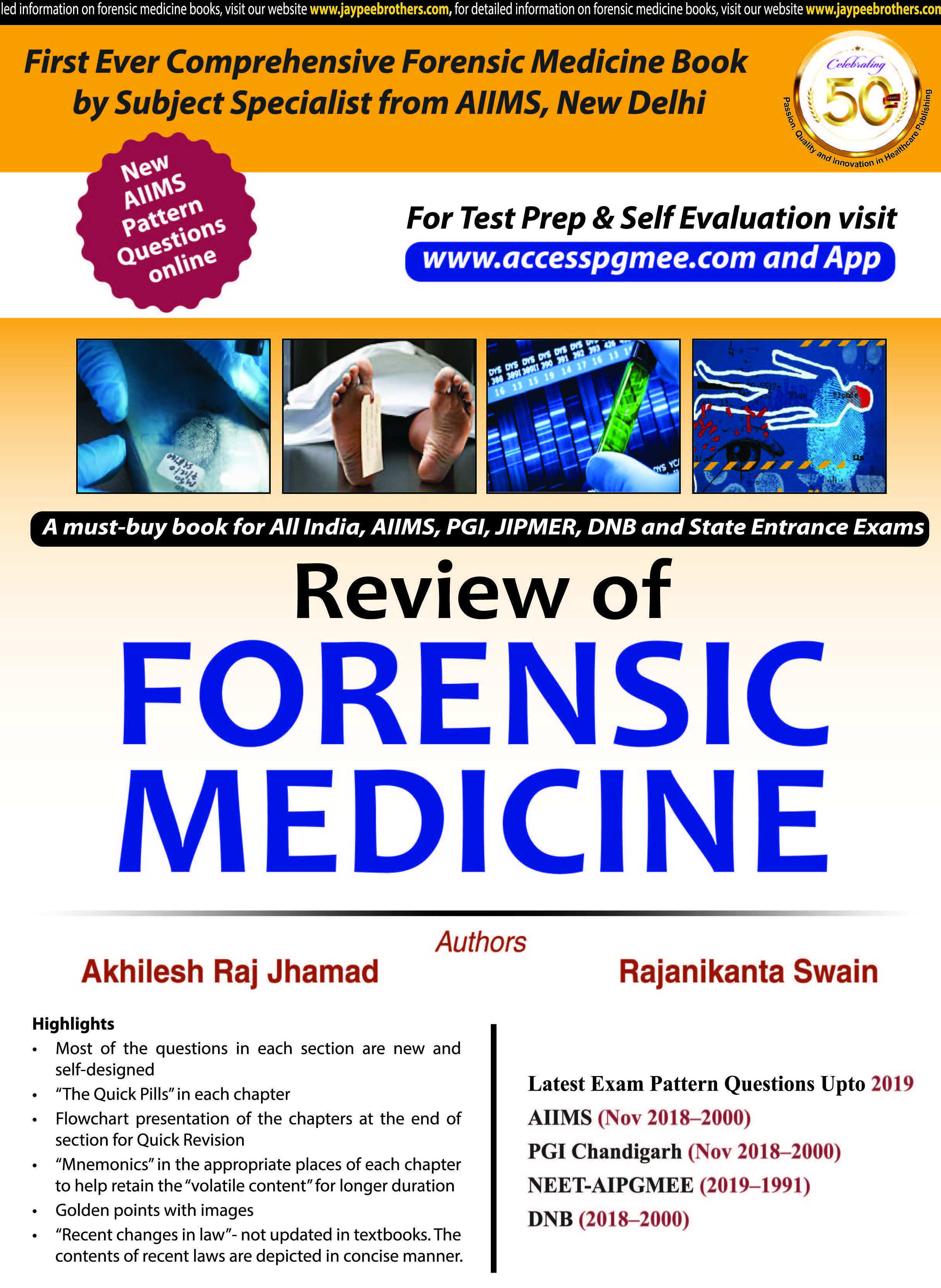 REVIEW OF FORENSIC MEDICINE,1/E,AKHILESH RAJ JHAMAD
