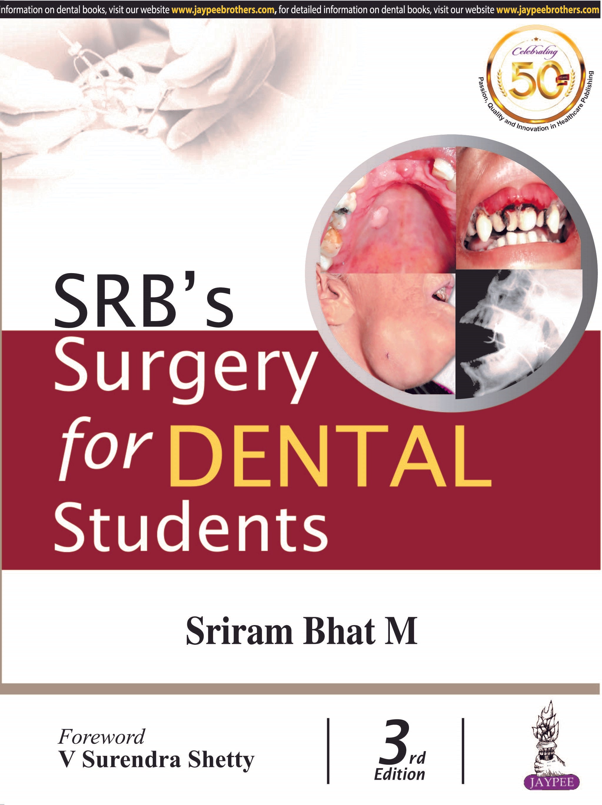 SRB’S SURGERY FOR DENTAL STUDENTS,3/E,SRIRAM BHAT M