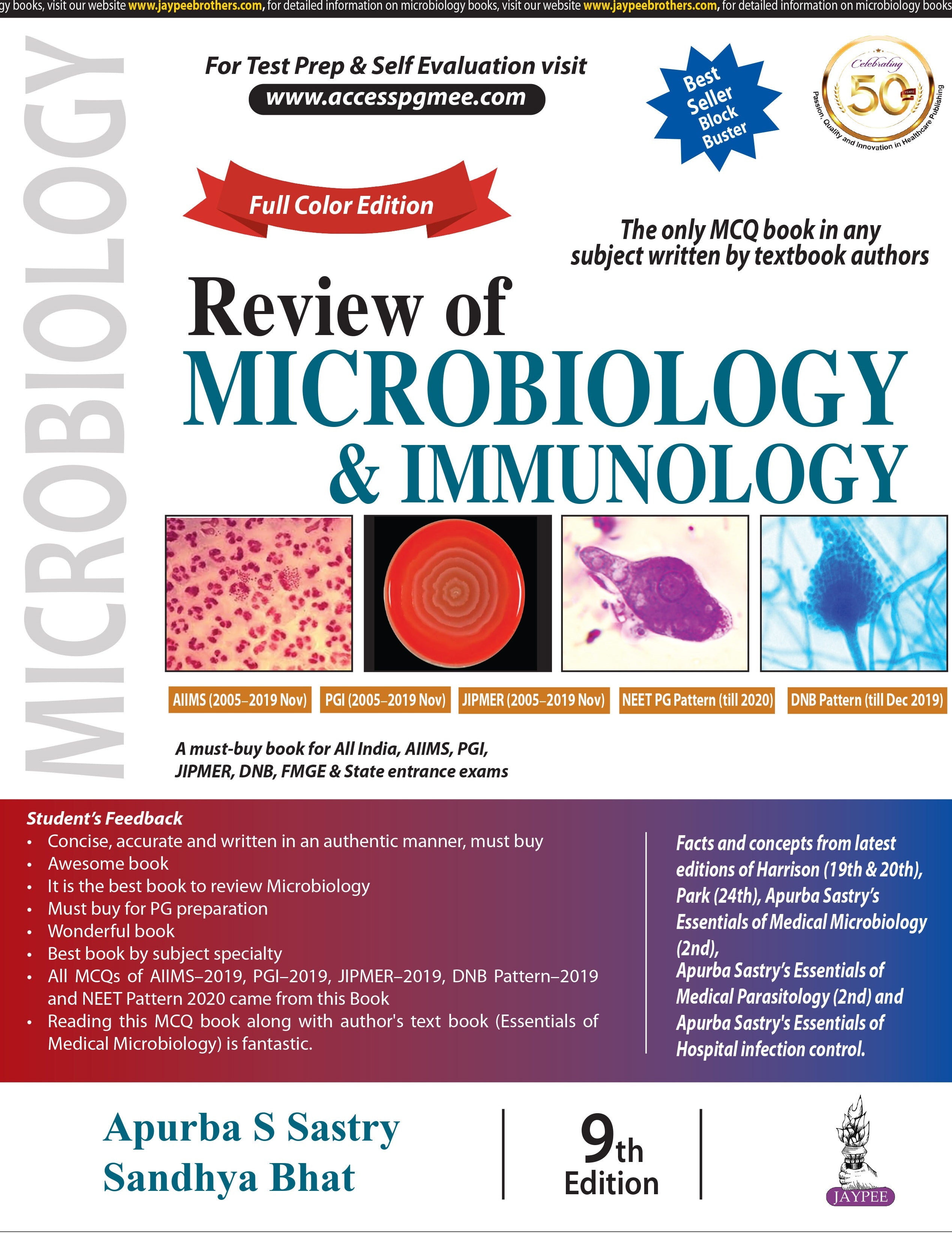 Review of Microbiology & Immunology
9th Reprint by Apurba S Sastry
