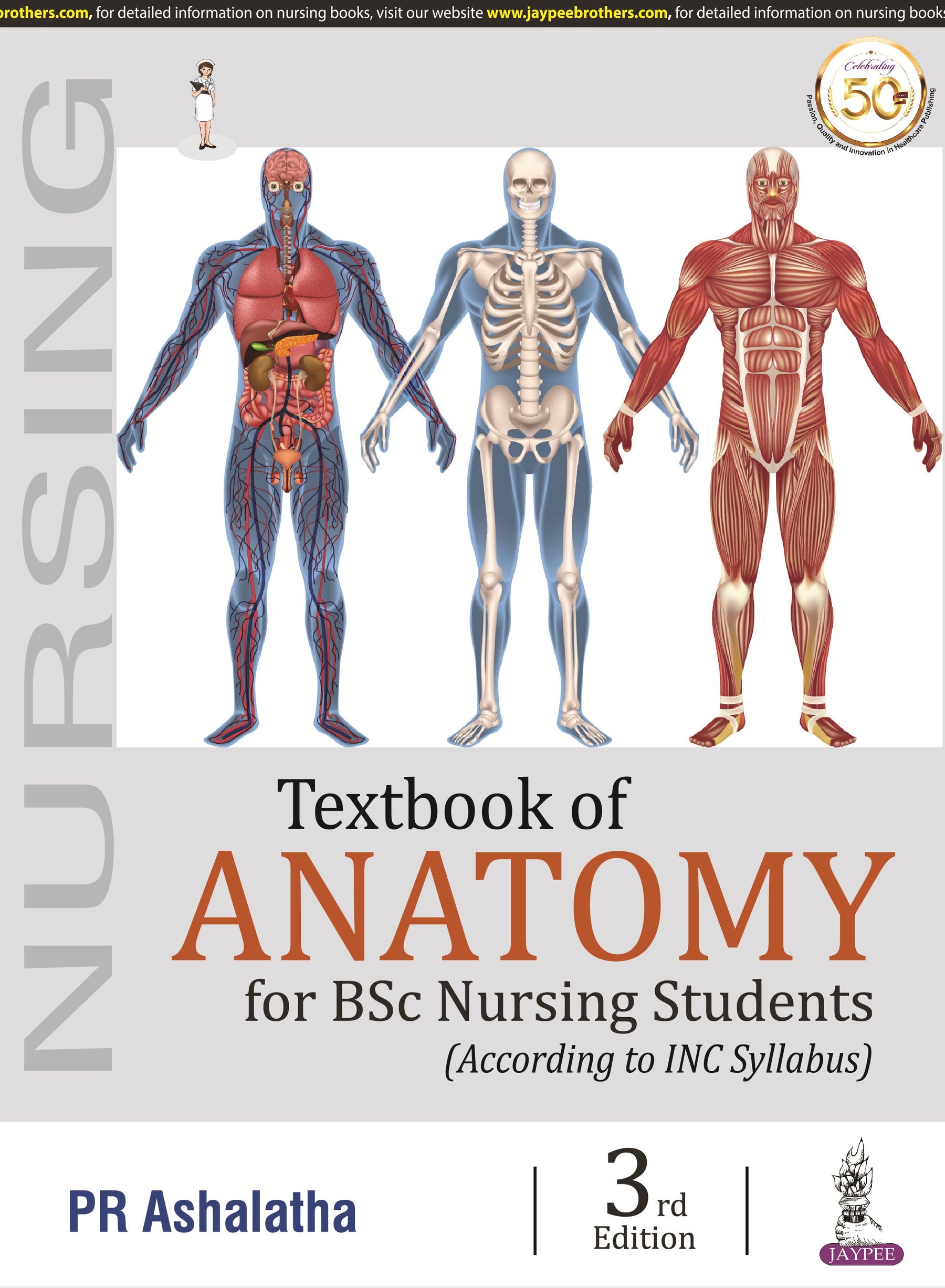 TEXTBOOK OF ANATOMY FOR BSC NURSING STUDENTS,3/E,ASHALATHA PR