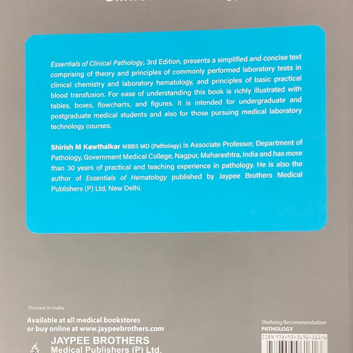 Essentials Of Clinical Pathology by Shirish M. Kawthalkar