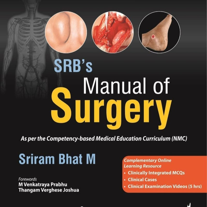 SRB'S MANUAL OF SURGERY,7/E,SRIRAM BHAT M