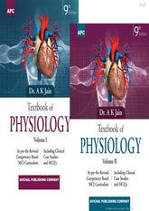 Textbook of Physiology Volumes I and II 9th Edition by A.K. Jain